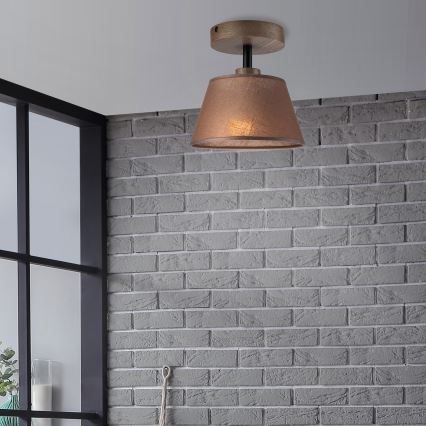 Brilagi - Lampadario a plafone ANTHONY 1xE14/60W/230V quercia/marrone