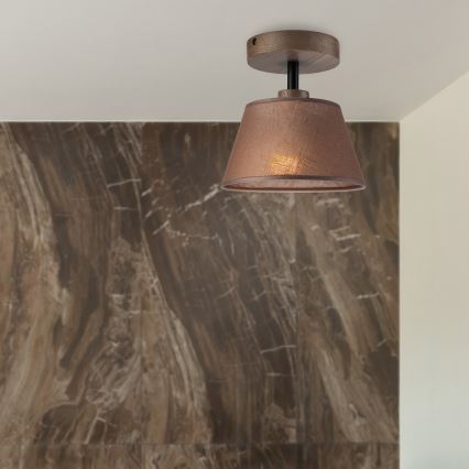 Brilagi - Lampadario a plafone ANTHONY 1xE14/60W/230V quercia/marrone