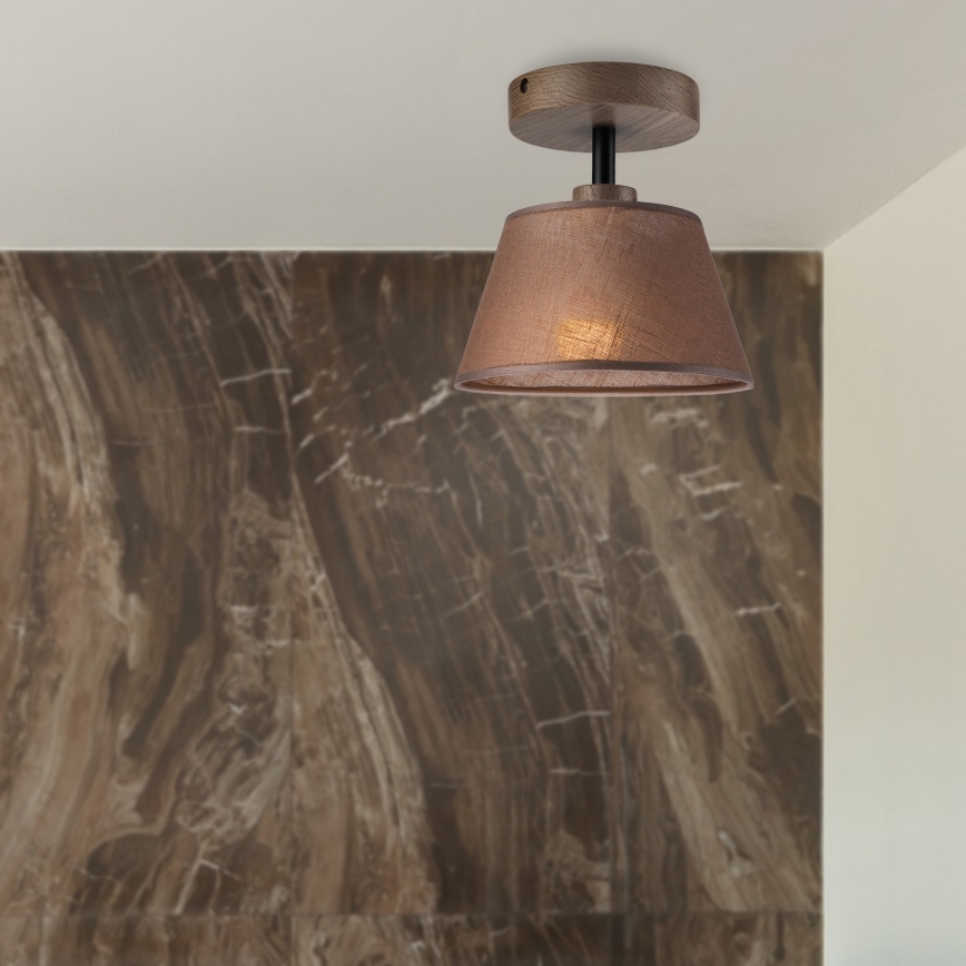 Brilagi - Lampadario a plafone ANTHONY 1xE14/60W/230V quercia/marrone