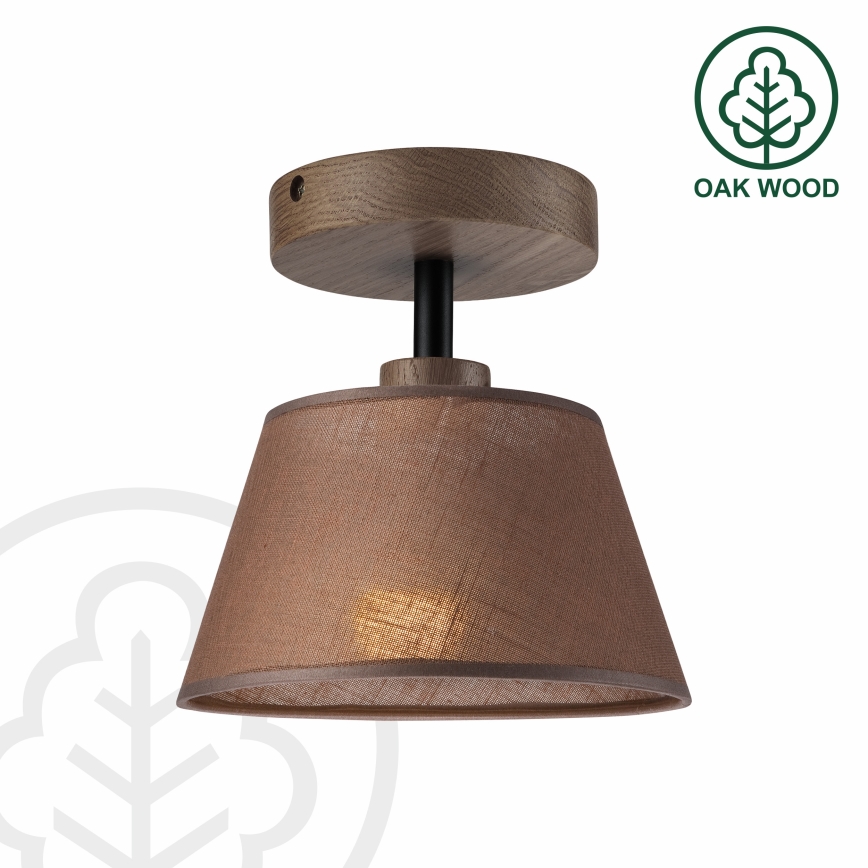 Brilagi - Lampadario a plafone ANTHONY 1xE14/60W/230V quercia/marrone