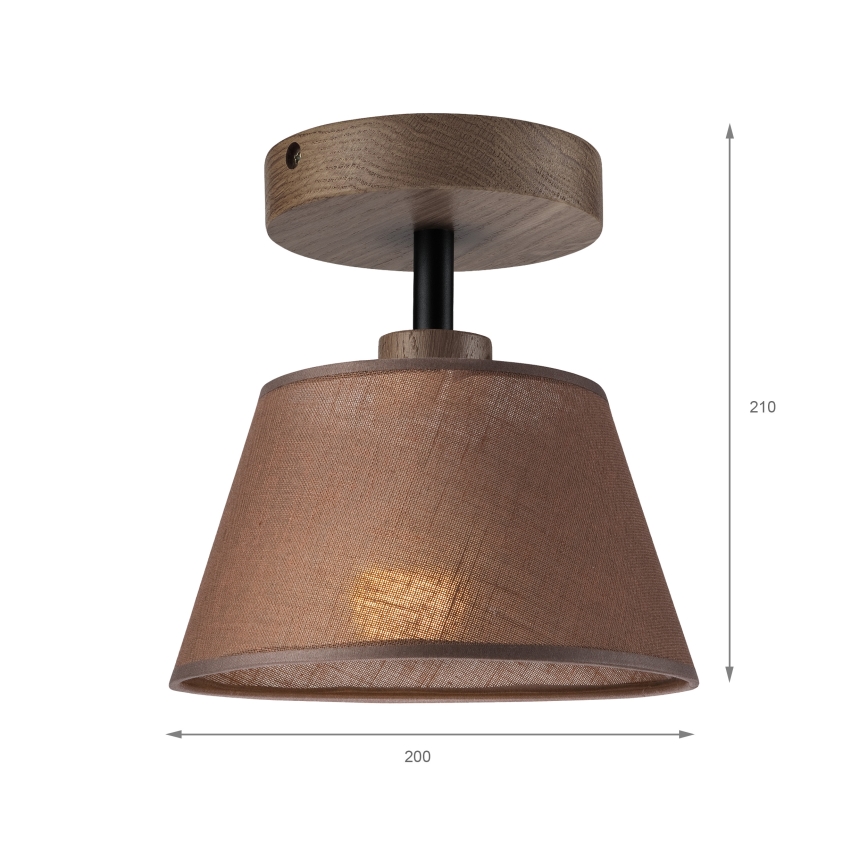 Brilagi - Lampadario a plafone ANTHONY 1xE14/60W/230V quercia/marrone