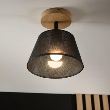 Brilagi - Lampadario a plafone ANTHONY 1xE14/60W/230V quercia/nero