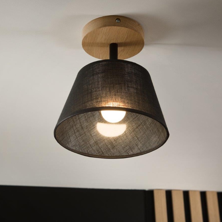 Brilagi - Lampadario a plafone ANTHONY 1xE14/60W/230V quercia/nero