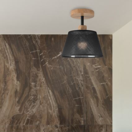 Brilagi - Lampadario a plafone ANTHONY 1xE14/60W/230V quercia/nero