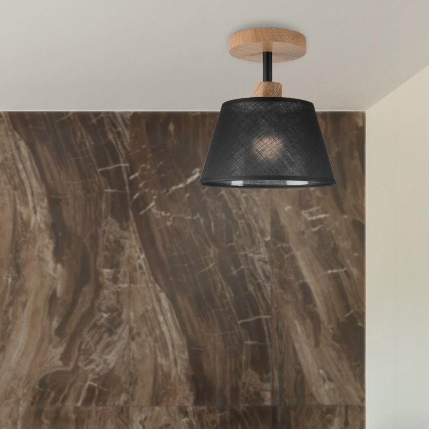 Brilagi - Lampadario a plafone ANTHONY 1xE14/60W/230V quercia/nero