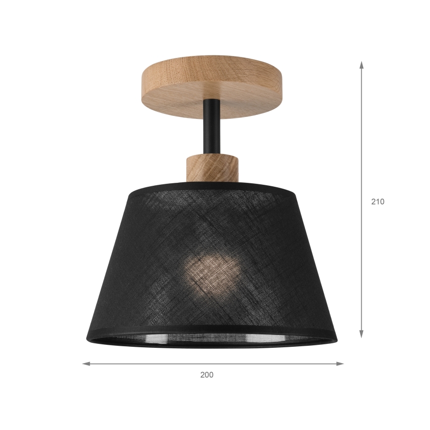 Brilagi - Lampadario a plafone ANTHONY 1xE14/60W/230V quercia/nero