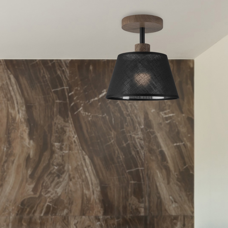 Brilagi - Lampadario a plafone ANTHONY 1xE14/60W/230V quercia/nero