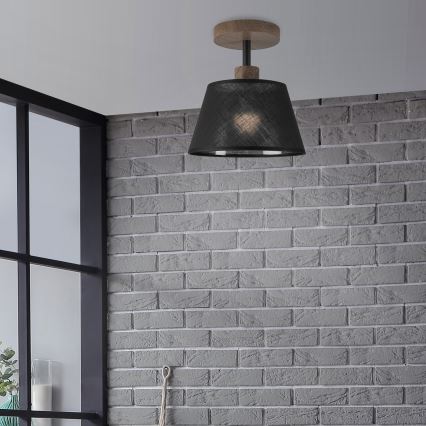 Brilagi - Lampadario a plafone ANTHONY 1xE14/60W/230V quercia/nero