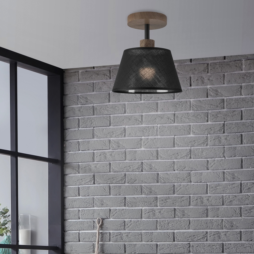 Brilagi - Lampadario a plafone ANTHONY 1xE14/60W/230V quercia/nero