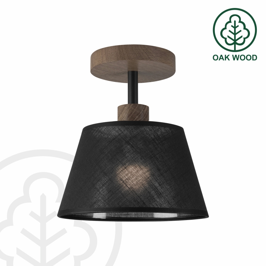 Brilagi - Lampadario a plafone ANTHONY 1xE14/60W/230V quercia/nero