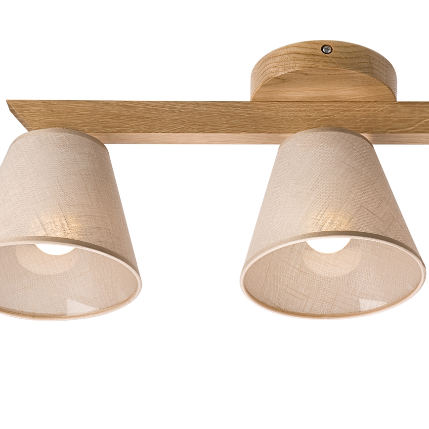 Brilagi - Lampadario a plafone ANTHONY 3xE14/40W/230V quercia/beige