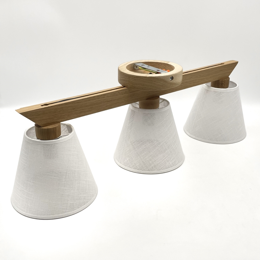 Brilagi - Lampadario a plafone ANTHONY 3xE14/40W/230V quercia/bianco