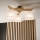 Brilagi - Lampadario a plafone ANTHONY 3xE14/40W/230V quercia/bianco