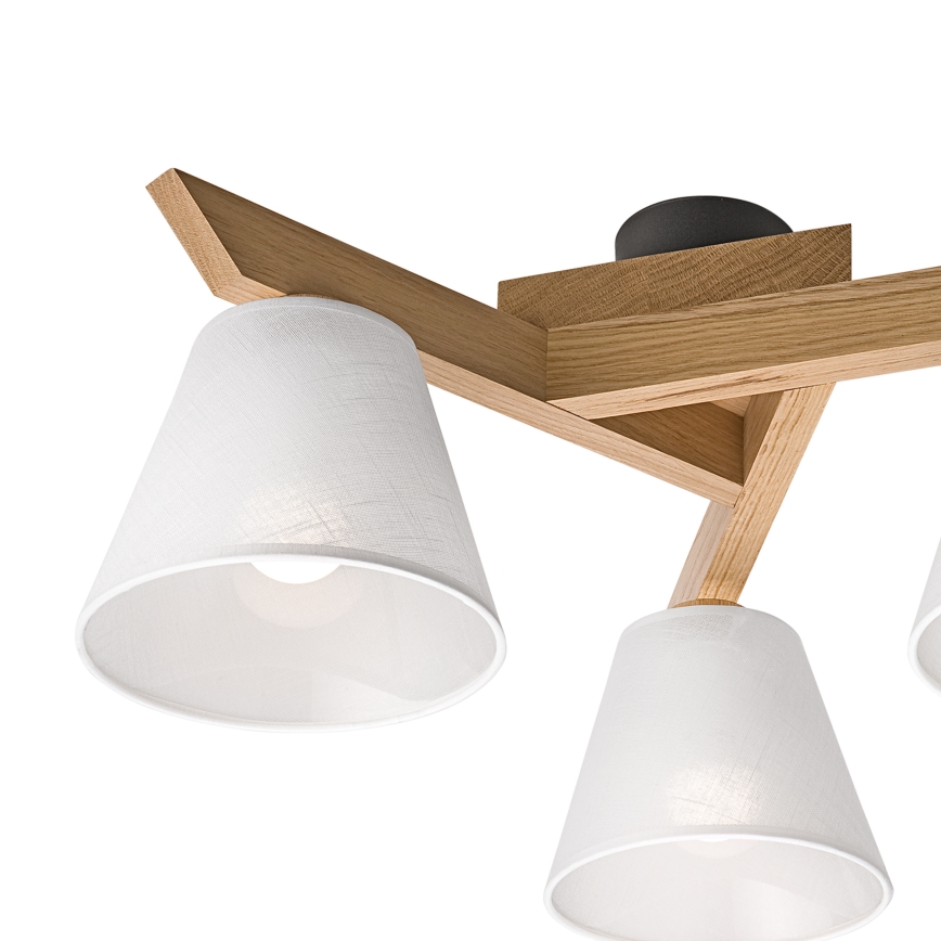 Brilagi - Lampadario a plafone ANTHONY 3xE14/40W/230V quercia/bianco