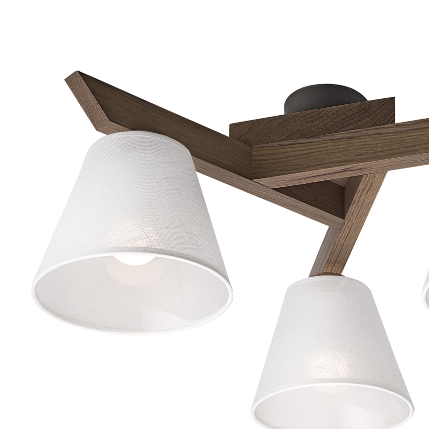 Brilagi - Lampadario a plafone ANTHONY 3xE14/40W/230V quercia/bianco