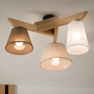 Brilagi - Lampadario a plafone ANTHONY 3xE14/40W/230V quercia