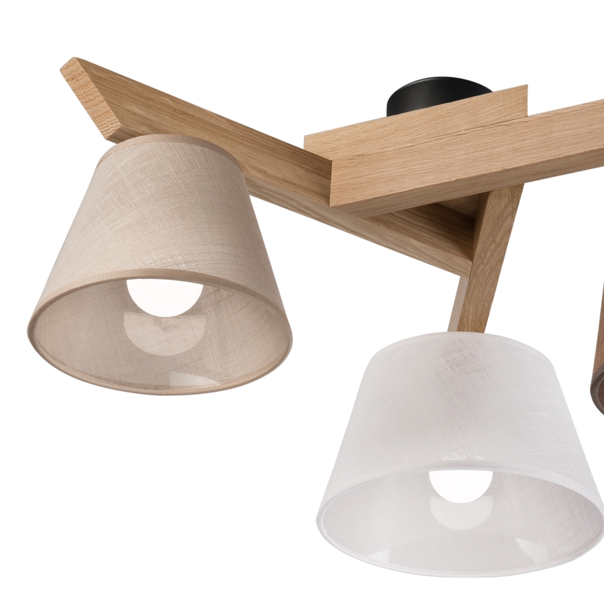 Brilagi - Lampadario a plafone ANTHONY 3xE14/40W/230V quercia