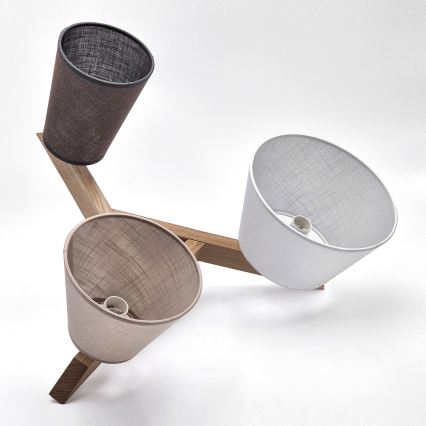 Brilagi - Lampadario a plafone ANTHONY 3xE14/40W/230V quercia