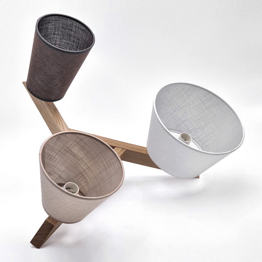 Brilagi - Lampadario a plafone ANTHONY 3xE14/40W/230V quercia