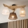 Brilagi - Lampadario a plafone ANTHONY 3xE14/40W/230V quercia