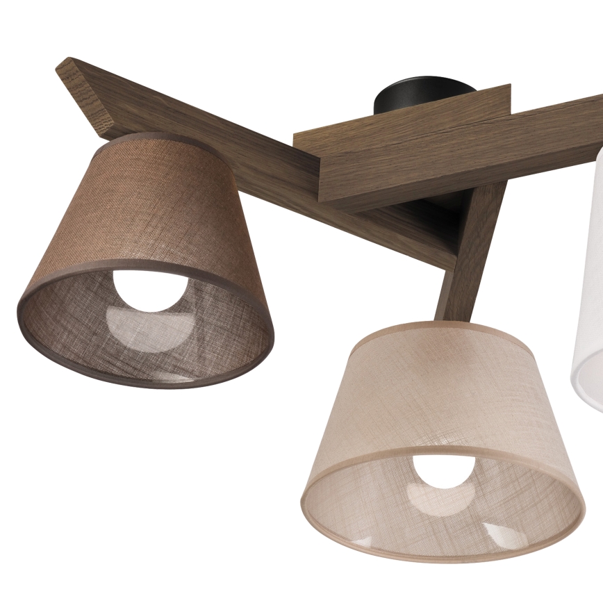 Brilagi - Lampadario a plafone ANTHONY 3xE14/40W/230V quercia