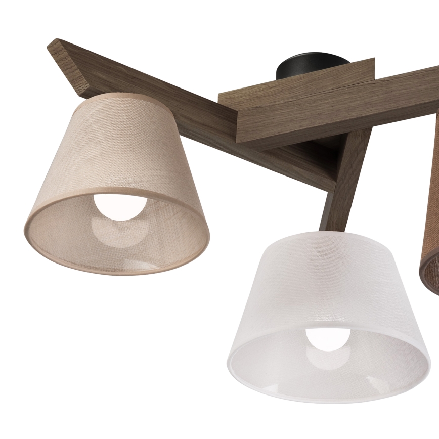 Brilagi - Lampadario a plafone ANTHONY 3xE14/40W/230V quercia