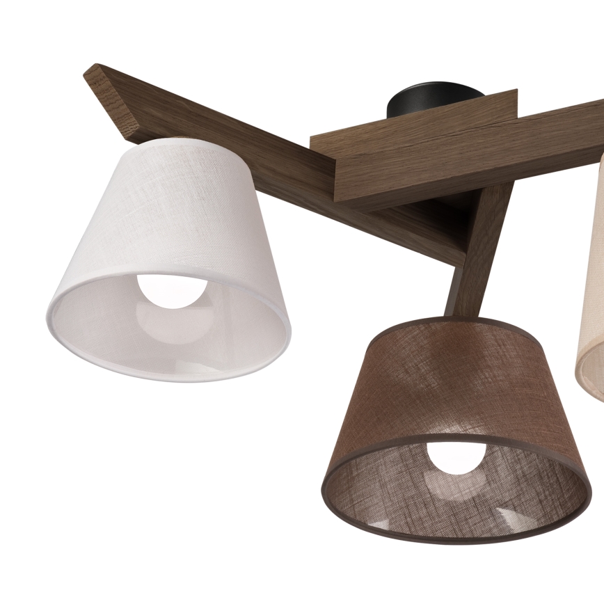 Brilagi - Lampadario a plafone ANTHONY 3xE14/40W/230V quercia