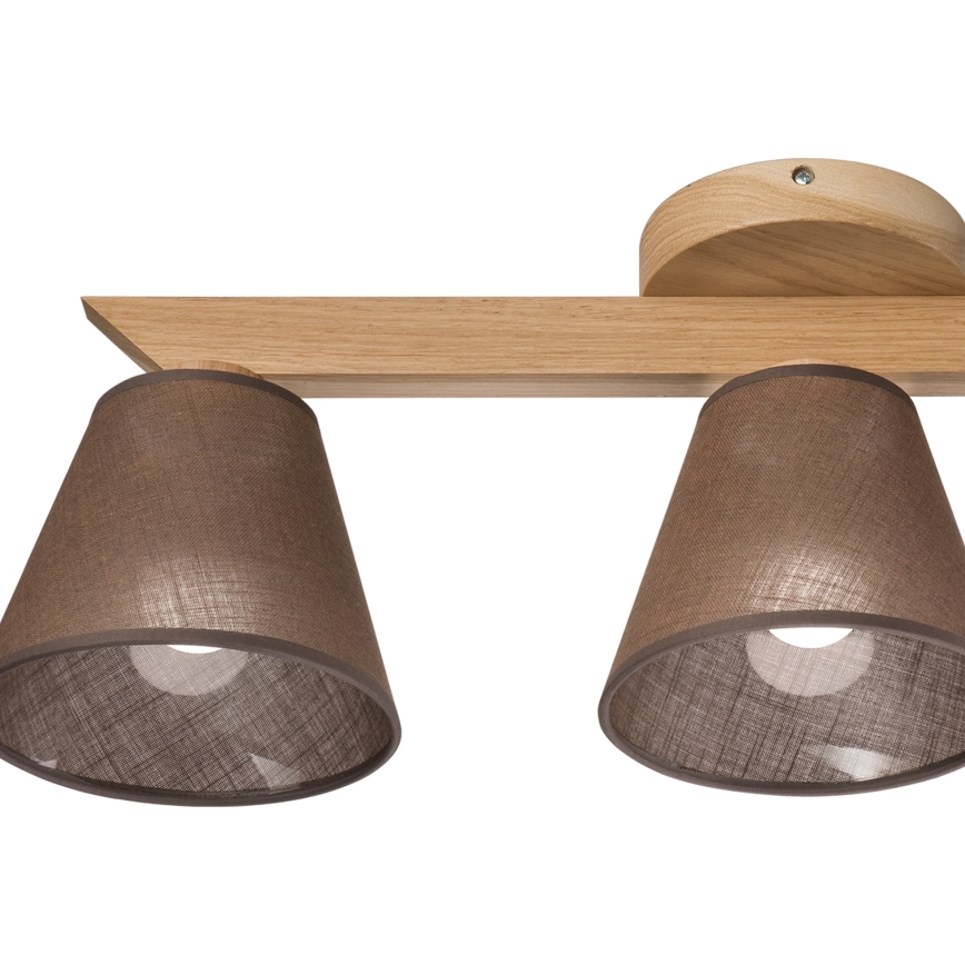 Brilagi - Lampadario a plafone ANTHONY 3xE14/40W/230V quercia/marrone