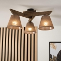 Brilagi - Lampadario a plafone ANTHONY 3xE14/40W/230V quercia/marrone