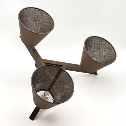 Brilagi - Lampadario a plafone ANTHONY 3xE14/40W/230V quercia/marrone