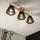 Brilagi - Lampadario a plafone ANTHONY 3xE14/40W/230V quercia/nero