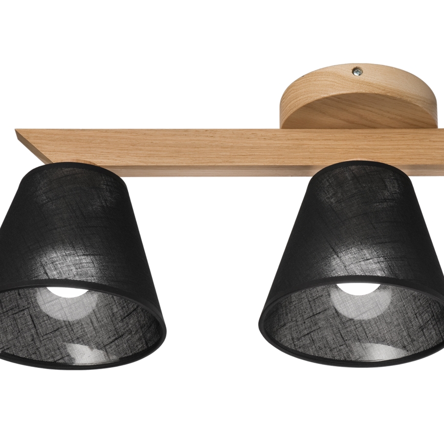 Brilagi - Lampadario a plafone ANTHONY 3xE14/40W/230V quercia/nero