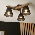 Brilagi - Lampadario a plafone ANTHONY 3xE14/40W/230V quercia/nero