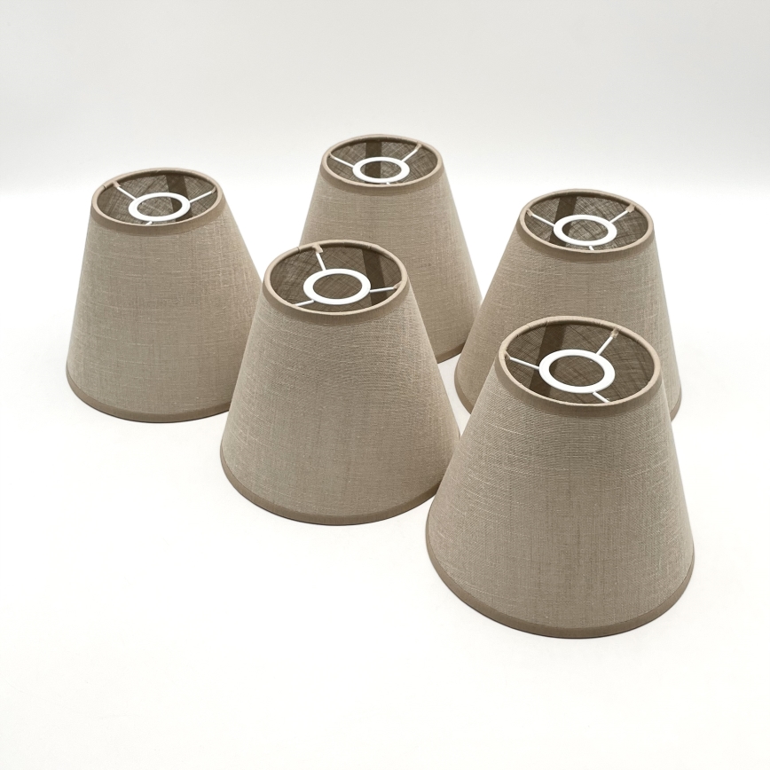 Brilagi - Lampadario a plafone ANTHONY 5xE14/40W/230V quercia/beige