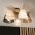 Brilagi - Lampadario a plafone ANTHONY 5xE14/40W/230V quercia