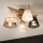 Brilagi - Lampadario a plafone ANTHONY 5xE14/40W/230V quercia