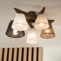 Brilagi - Lampadario a plafone ANTHONY 5xE14/40W/230V quercia