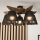 Brilagi - Lampadario a plafone ANTHONY 5xE14/40W/230V quercia/nero