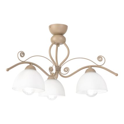 BRILAGI - Lampadario a plafone ANTICO MODERN 3xE27/60W/230V beige