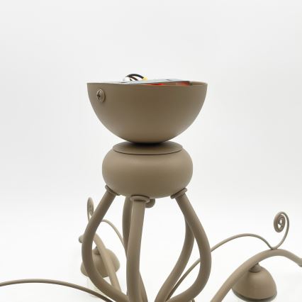 BRILAGI - Lampadario a plafone ANTICO MODERN 5xE27/60W/230V beige