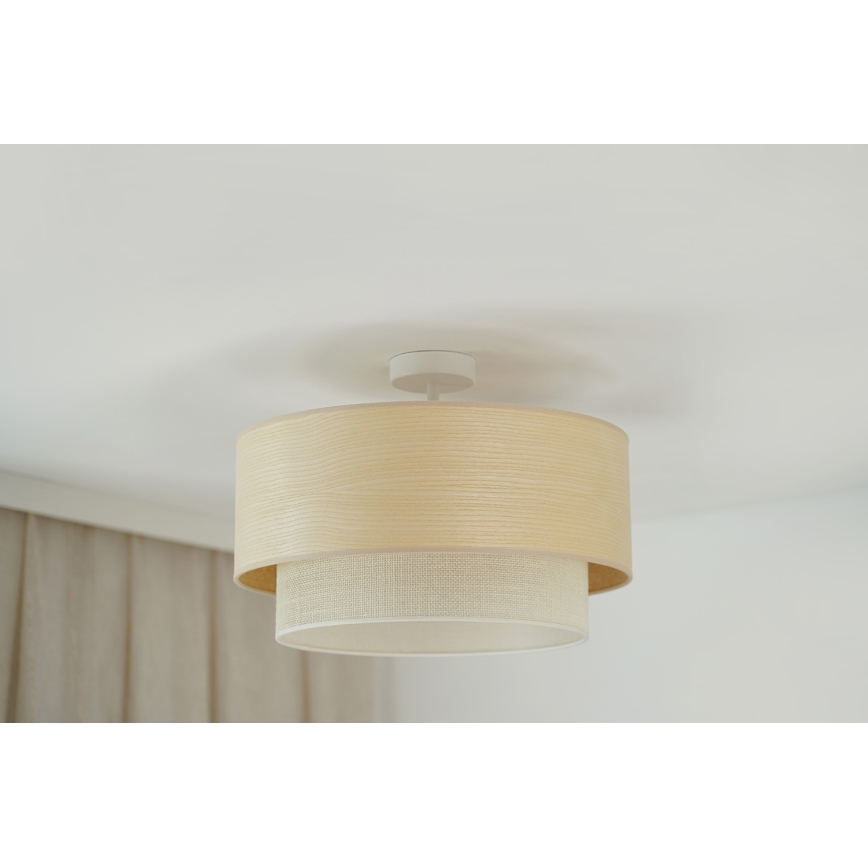 Brilagi - Lampadario a plafone ARIZONA BOHO 1xE27/15W/230V diametro 45 cm color crema/beige