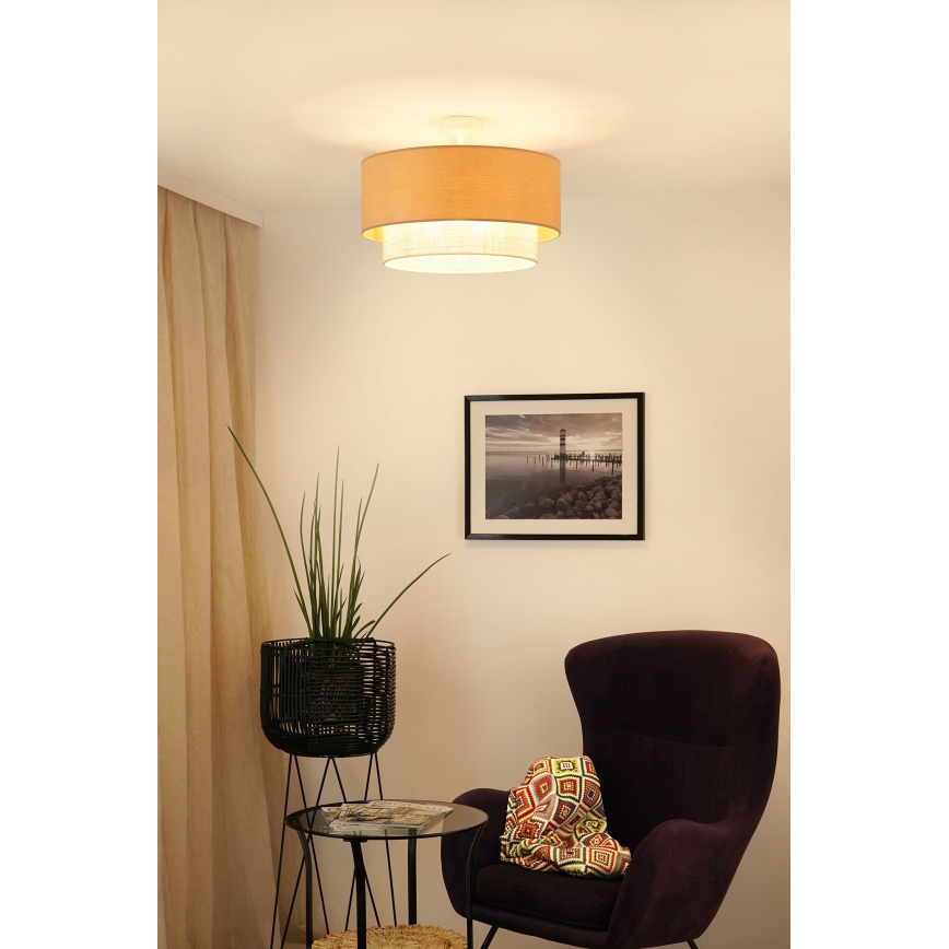 Brilagi - Lampadario a plafone ARIZONA BOHO 1xE27/15W/230V diametro 45 cm color crema/beige