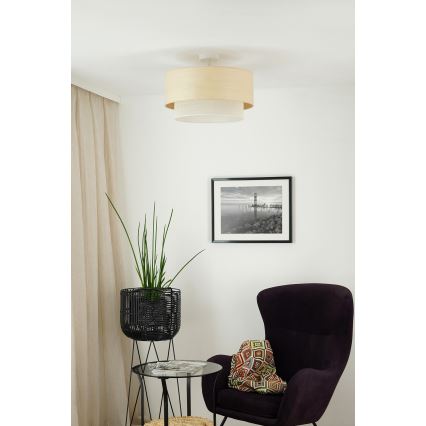 Brilagi - Lampadario a plafone ARIZONA BOHO 1xE27/15W/230V diametro 45 cm color crema/beige