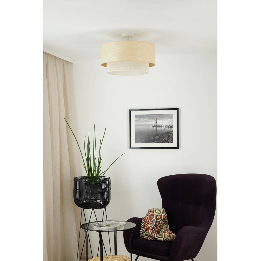 Brilagi - Lampadario a plafone ARIZONA BOHO 1xE27/15W/230V diametro 45 cm color crema/beige