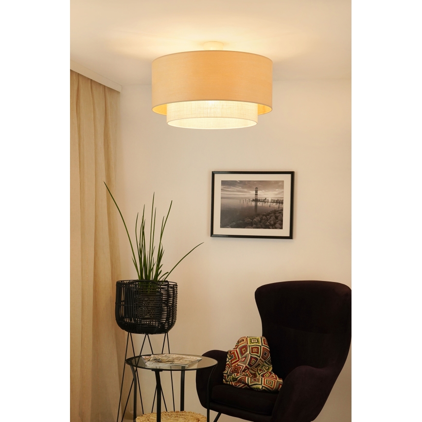 Brilagi - Lampadario a plafone ARIZONA BOHO 1xE27/15W/230V diametro 60 cm beige