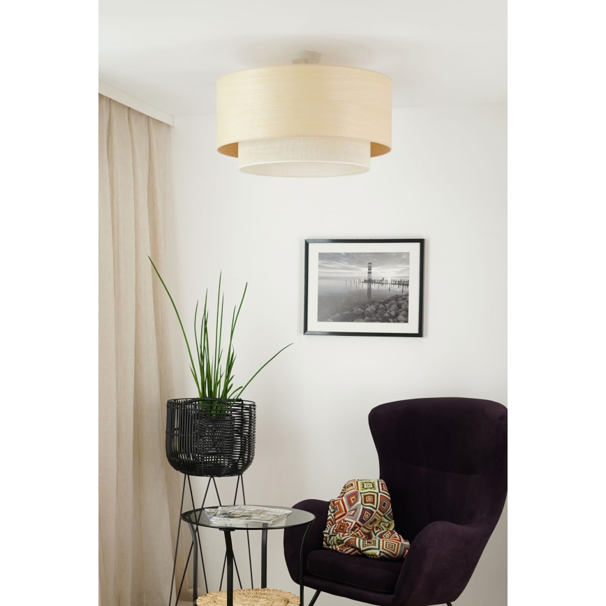 Brilagi - Lampadario a plafone ARIZONA BOHO 1xE27/15W/230V diametro 60 cm beige