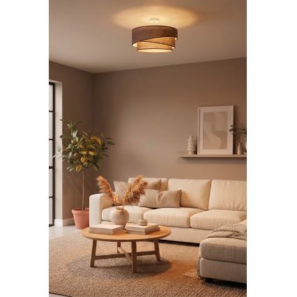 Brilagi - Lampadario a plafone ARROW 1xE27/60W/230V Ø 45 cm marrone