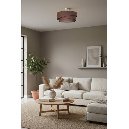 Brilagi - Lampadario a plafone ARROW 1xE27/60W/230V Ø 45 cm marrone