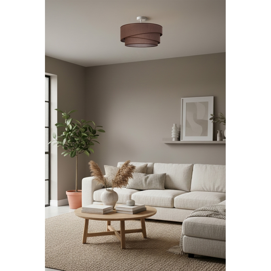 Brilagi - Lampadario a plafone ARROW 1xE27/60W/230V Ø 45 cm marrone