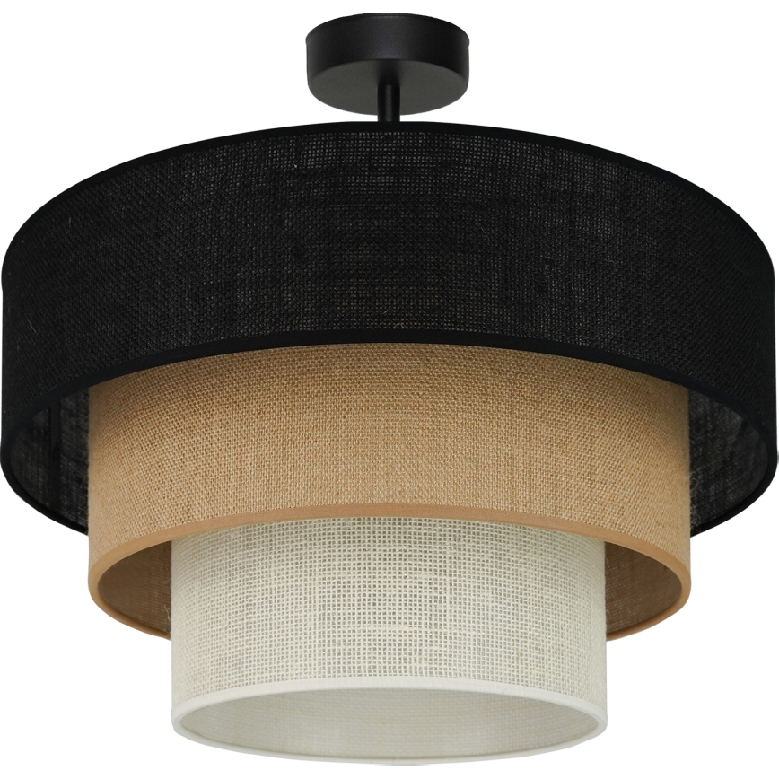 Brilagi - Lampadario a plafone ASPEN LUNETA 1xE27/15W/230V diametro 45 cm nero/beige/color crema
